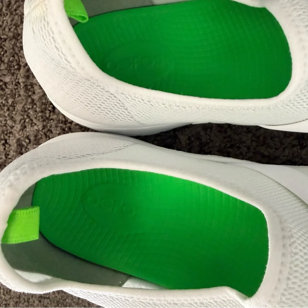 OOFOS Oomg Low‎ Mesh White US Women's Size 10